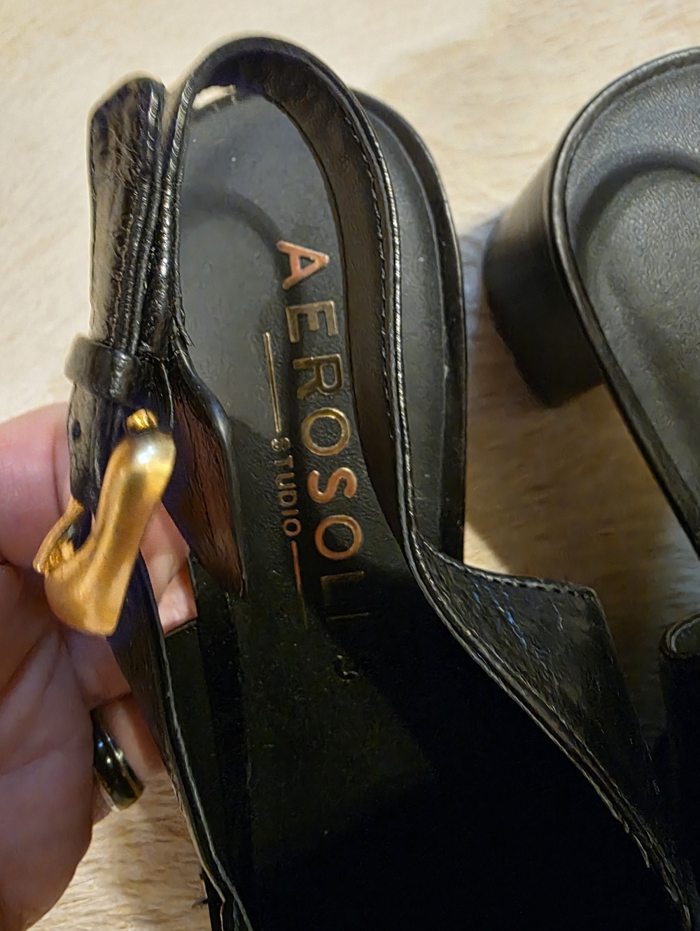 AREOSOLE Sorin Slingback Bit Loafer Pump SZ 8 - Picture 7 of 12